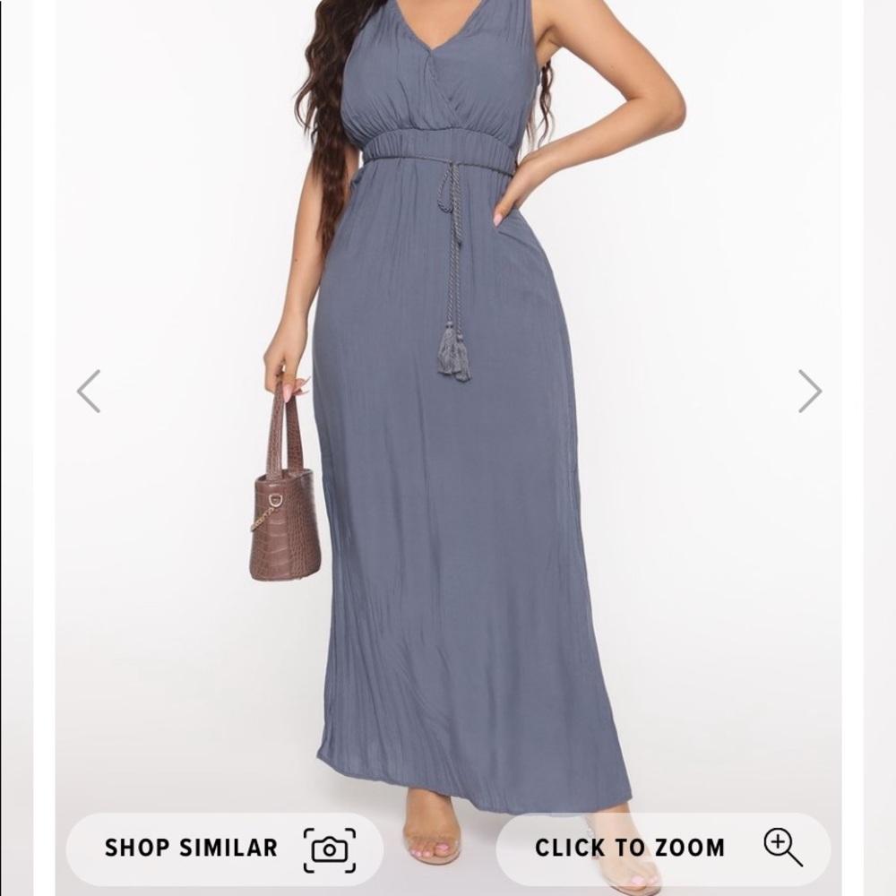 Fashion nova feel the breeze maxi dress size L